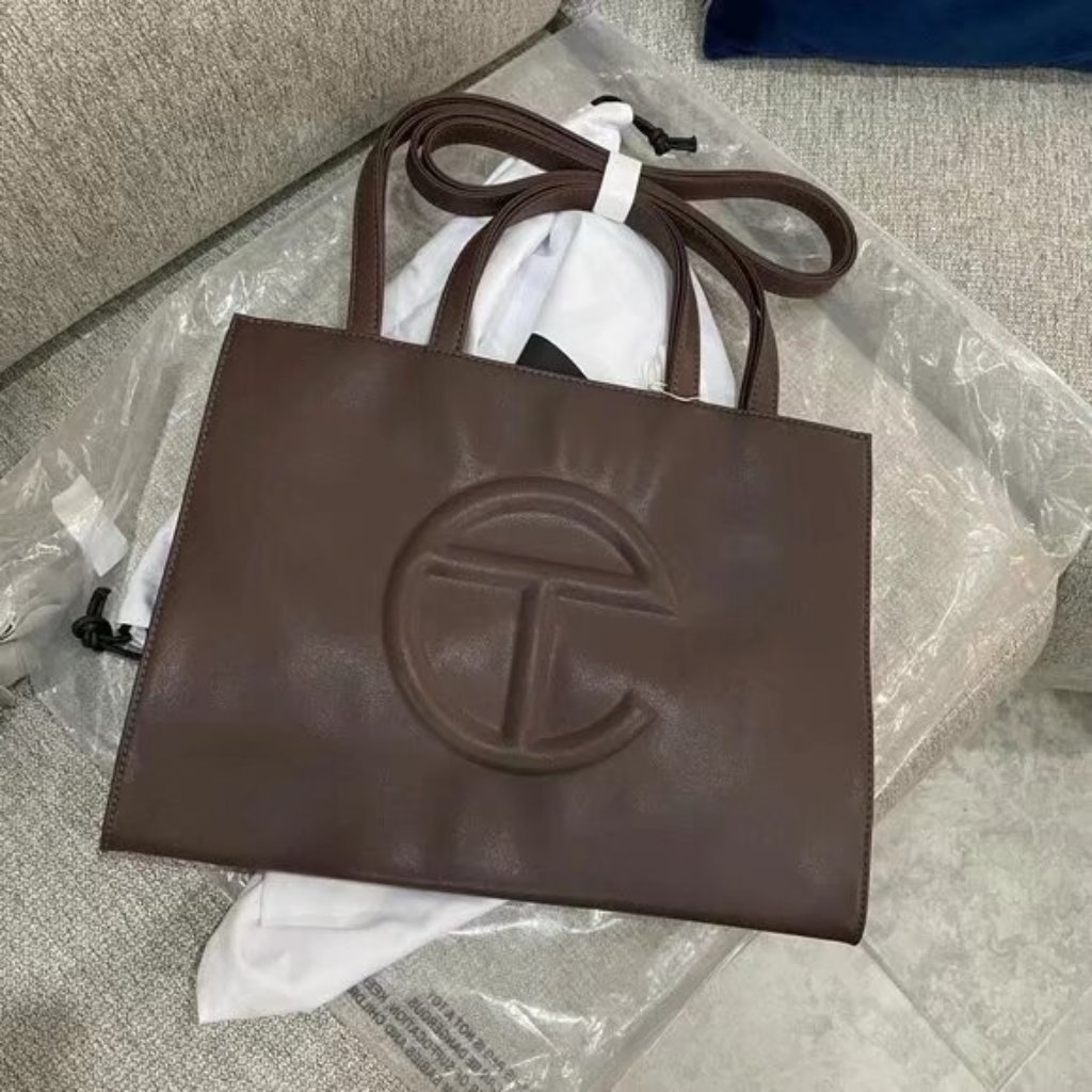 Telfar Medium Chocolate Brown Shopping Bag